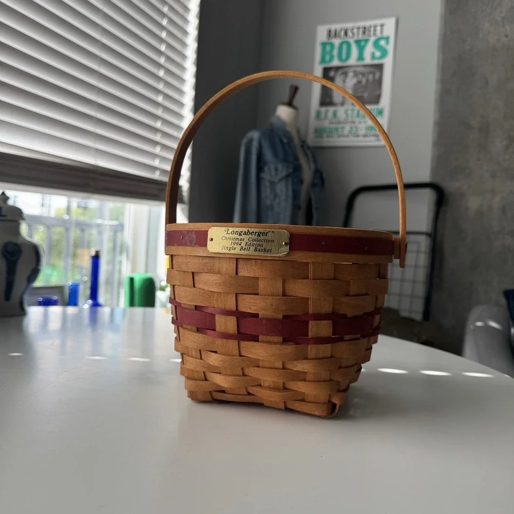 Longaberger Jingle Bell Christmas Basket 1994